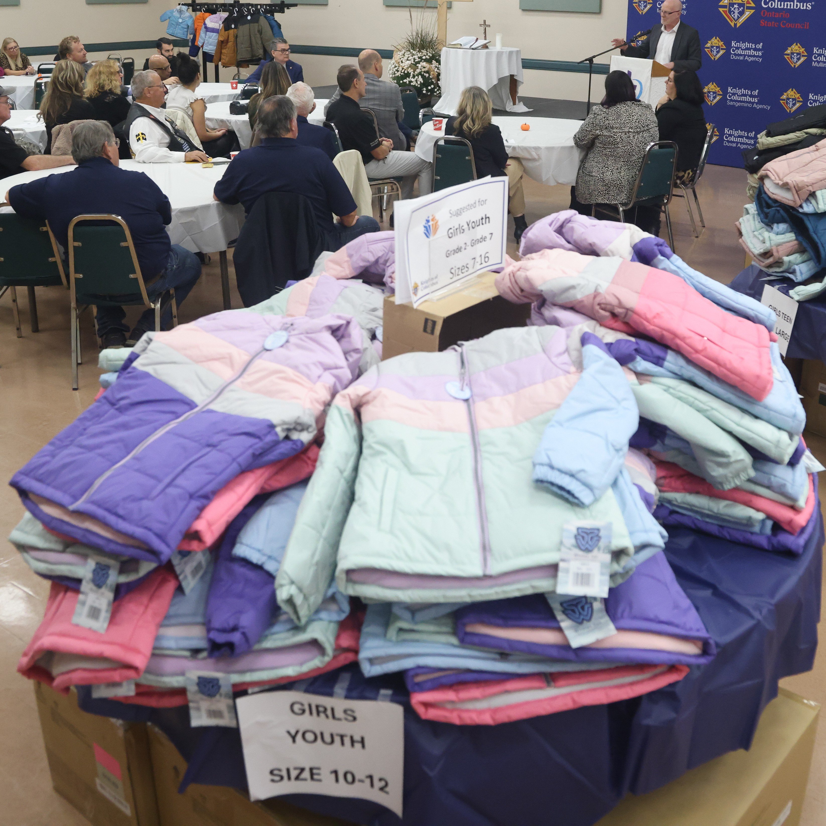 K of C coats donations