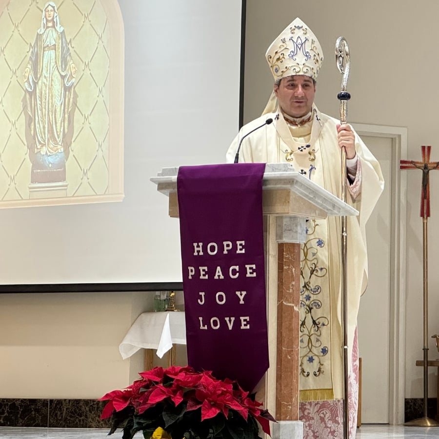 Cardinal Leo at Holy Family Parish
